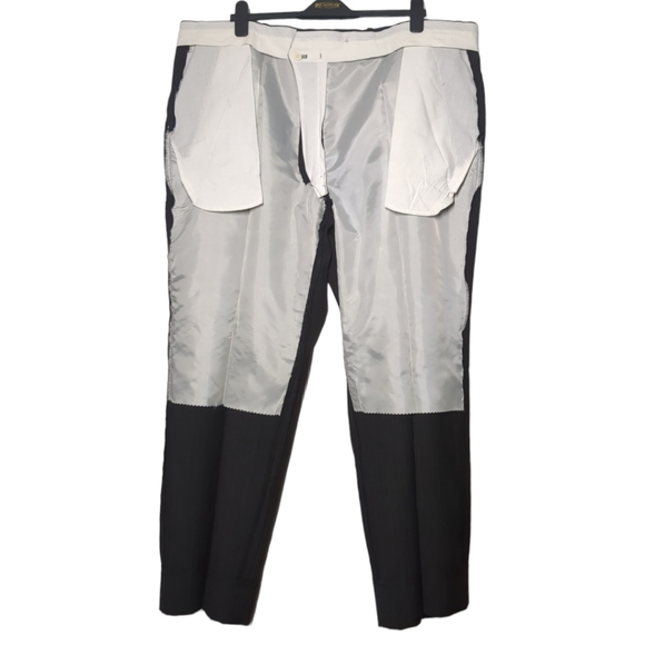 OSCAR DE LA RENTA Luxury Men's Suit Brown and Blue Stripped Size  46 Regular - Picture 12 of 17